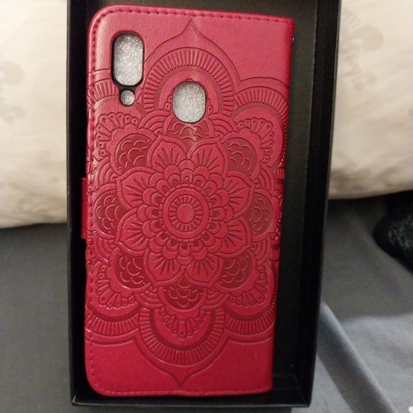 Samsung A11 tooled leather wallet case - Picture 2 of 4